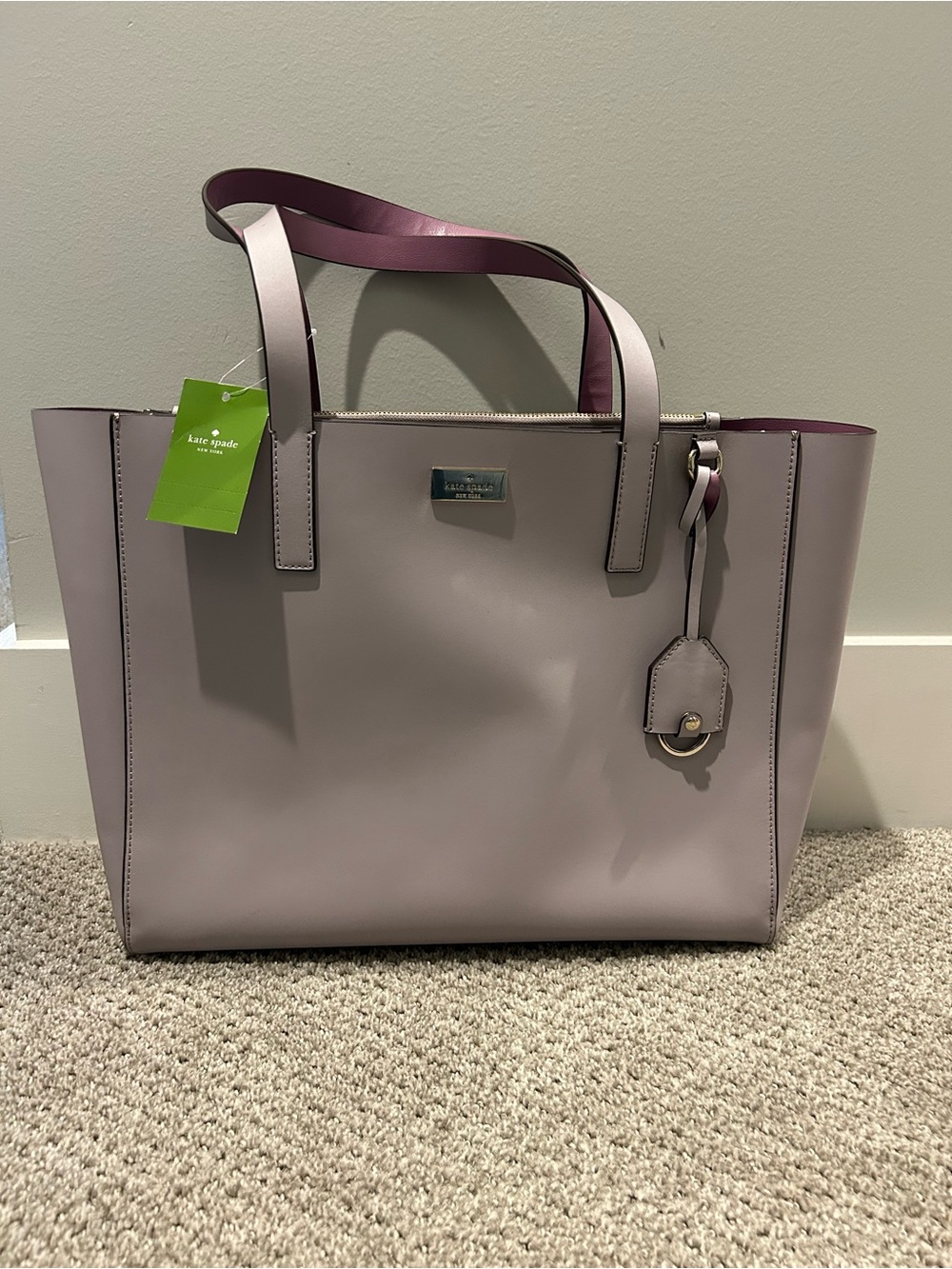 New with tags Kate Spade light purple Nelly Putnam Drive tote